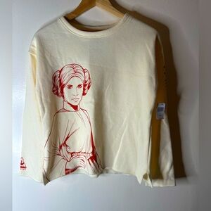 Star Wars Galaxy's Edge Princess Leia I Am The Rebellion Top girls XL